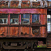 Old Train Car Art Print