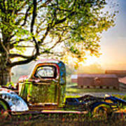 Old Truck In The Morning Art Print