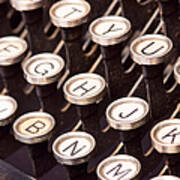 Old Typewriter Keys Art Print