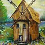 Old Windmill Art Print