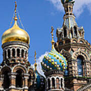 Onion Domes Church Of Spilled Blood Art Print