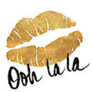 Ooh La La Lips Art Print