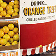 Orange Juice Stand Art Print