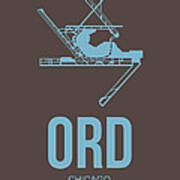 Ord Chicago Airport Poster 2 Art Print