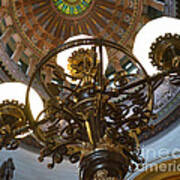 Ornate Lighting - Sprngfield Illinois Capitol Art Print