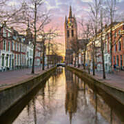 Oude Kerk, Delft Art Print