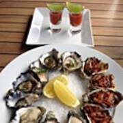 Oysters Anyone?  #fishheads #byronbay Art Print