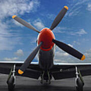 P-51 Ready For Flight Art Print