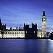 Palace Of Westminster Art Print