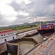 Panama Canal Miraflores Locks Art Print