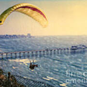 Paragliding Torrey Pines Art Print