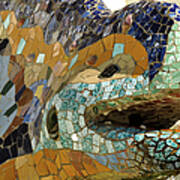 Park Guell Lizard Art Print