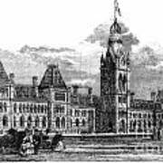 Parliament Building - Ottawa - 1878 Art Print