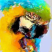 Parrot Thinking... Art Print