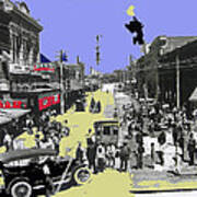 Paving Congress Street Tucson Arizona 1913-2008 Art Print