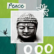 Peaceful Buddha- Zen Art Art Print