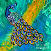 Peacock Waltz Ii Art Print