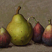 Pear And Figs Art Print