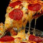 Pepperoni Pizza Slice Art Print