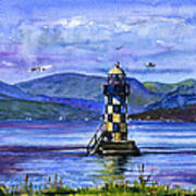 Perch Lighthouse Glasgow Scotland Art Print
