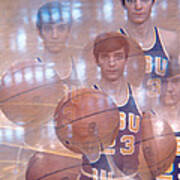 Pete Maravich Kaleidoscope Color 2 Art Print