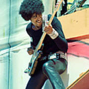 Phil Lynott Of Thin Lizzy - Black Rose Tour Day On The Green 7-4-79 Art Print