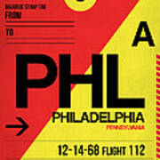 Philadelphia Luggage Poster 2 Art Print