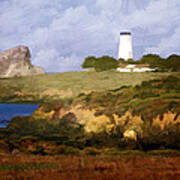 Piedras Blancas Lighthouse Art Print