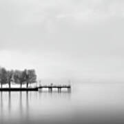 Pier With Trees (2) Art Print