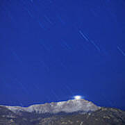 Pikes Peak Under The Stars Art Print