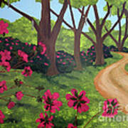 Pink Azalea Path Art Print