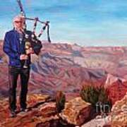 Piping At The Grand Canyon Art Print