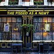 Pissed As A Newt Pub Art Print