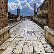 Pompei Rovine Piazza Principale  Main Square Ruins Art Print