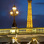 Pont Alexandre And Eiffel Art Print