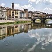 Ponte Vecchio On The Arno River Art Print