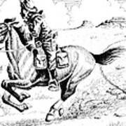 Pony Express Rider Art Print