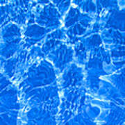 Pool Water Blue Design Art Print