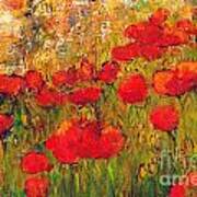 Poppies At The Chateau Art Print