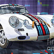 Porsche 356 Martini Racing Art Print