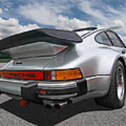 Porsche 911 Turbo Rear Art Print