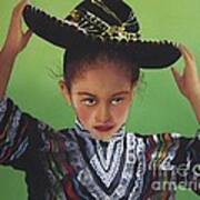 Portrait Of A Young Mexican Girl Art Print