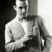 Portrait Of Actor Rudolph Valentino Art Print