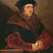 Portrait Of Sir Thomas More Oil On Canvas Art Print