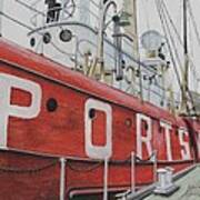 Portsmouth Lightship Art Print
