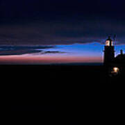 Pre Dawn Light Panorama At Quoddy Art Print