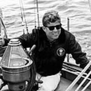 President John Kennedy Sailing Art Print