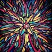 #psychadelic #rainbow #color #graffiti Art Print