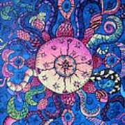 Psychedelic Squid Art Print