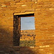 Pueblo Bonito Through A Doorway Art Print